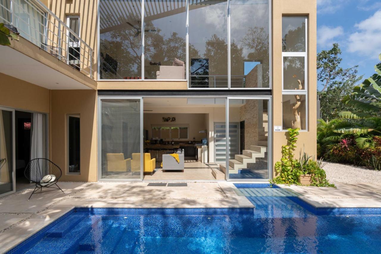 Tulum Private Modern Villa-Pool Beds-Ac-Internet-Parking-Grill Extérieur photo