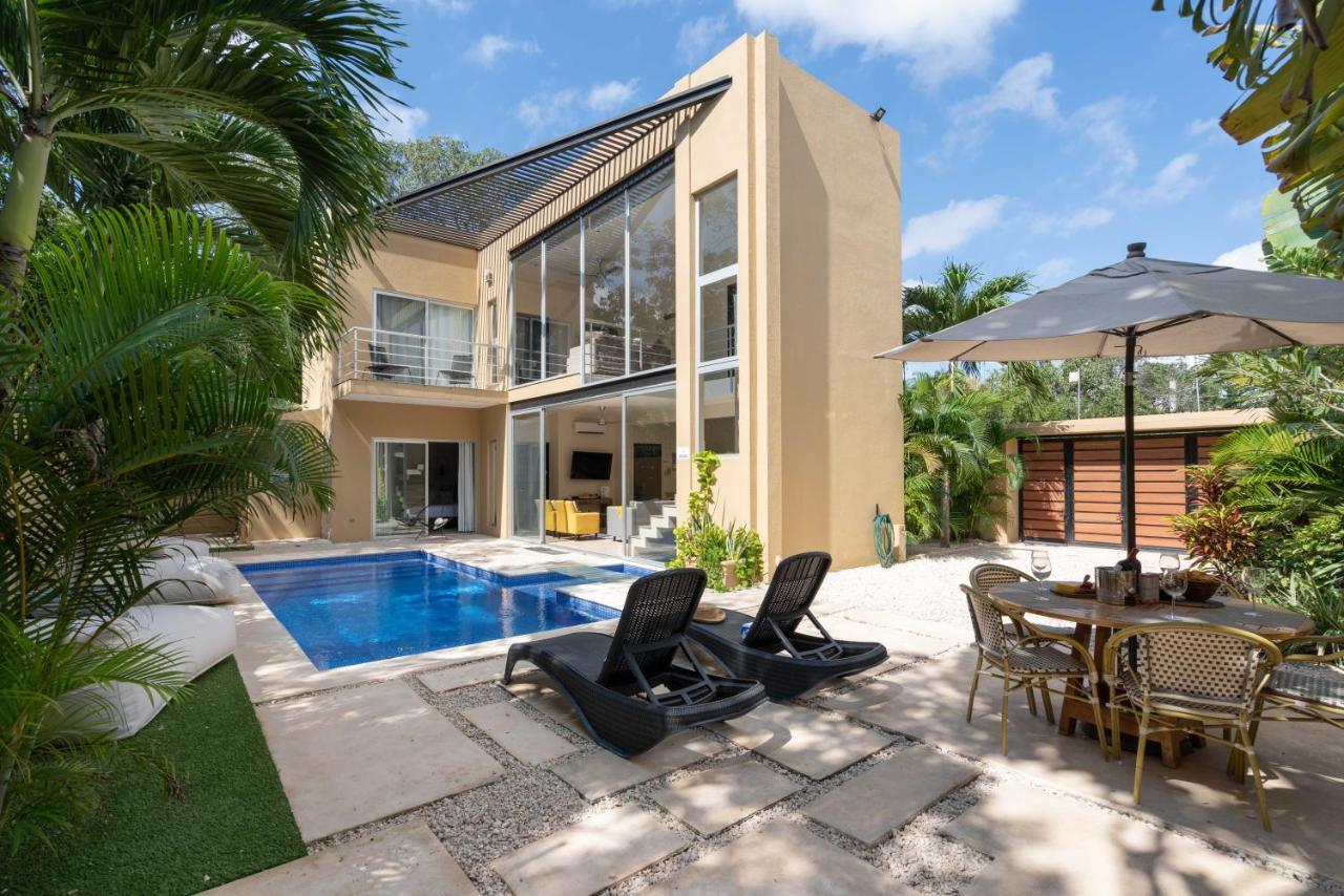 Tulum Private Modern Villa-Pool Beds-Ac-Internet-Parking-Grill Extérieur photo